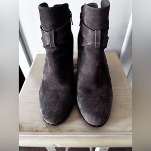 Gianni Bini Charcoal Suede Ankle Boots